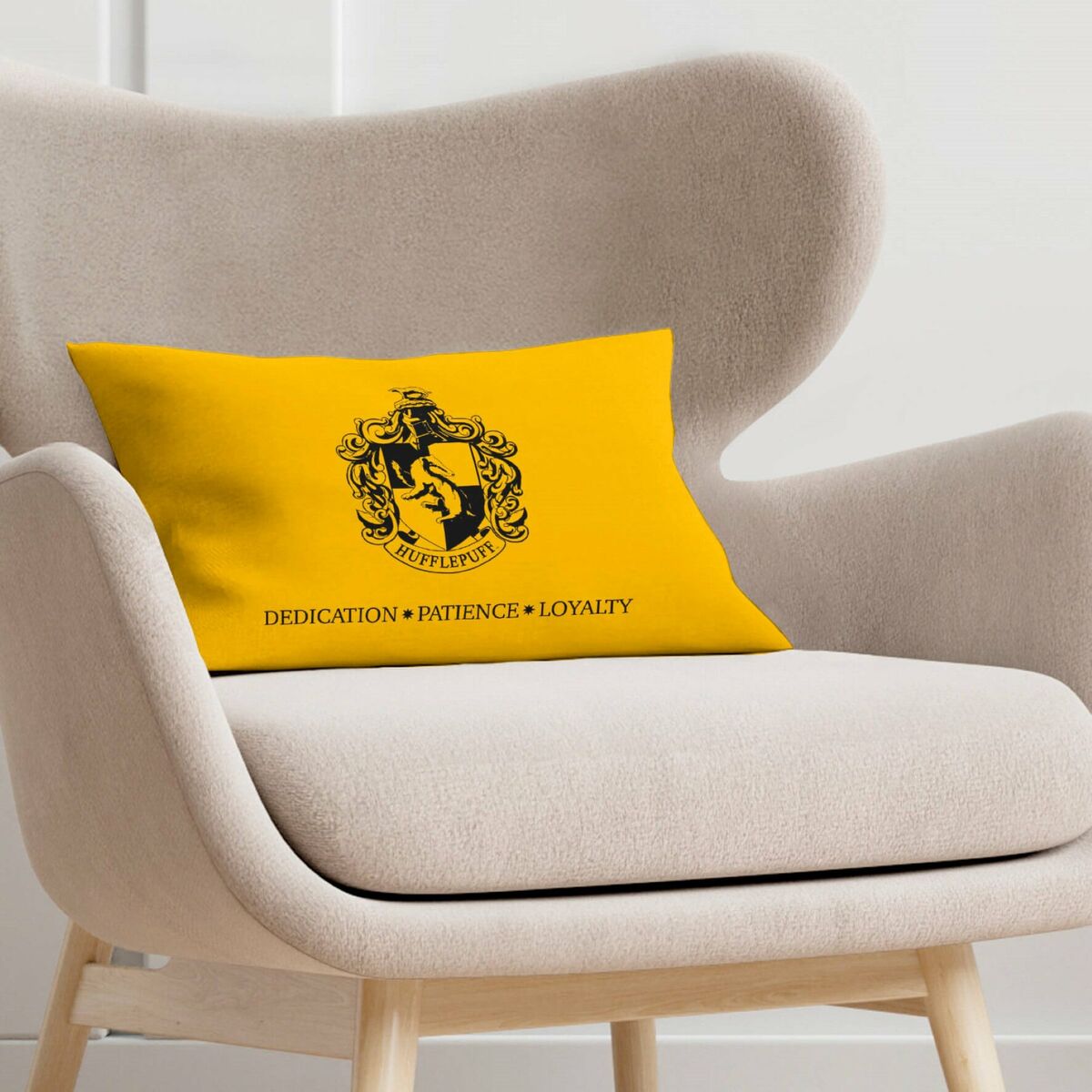 Kuddfodral Harry Potter Hufflepuff Gul Multicolour 30 x 50 cm